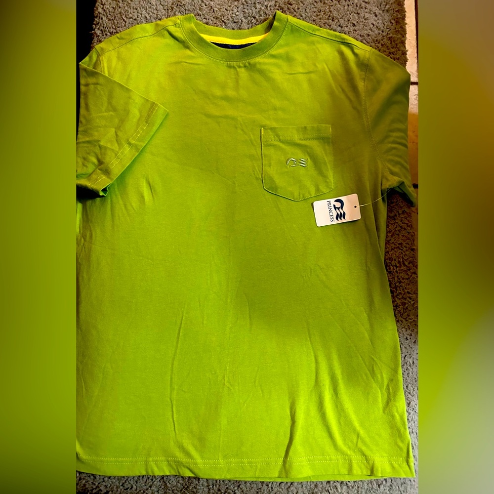 Princess Cruise Mens Small Tee color green